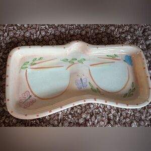 Bella Casa by Ganz Ceramic Eyeglasses Holder Tray